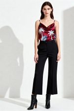 Draped Satin με Τύπωμα Φοίνικες