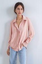 Sheer Πουκάμισο in Dusty Pink