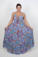 Anvi ART SILK Maxi Φόρεμα in lilac