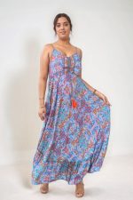 Anvi ART SILK Maxi Φόρεμα in lilac