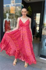 Gini ART SILK Κρουαζέ Φόρεμα