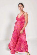 Gini ART SILK Κρουαζέ Φόρεμα