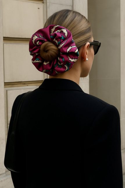 Scrunchie Satin Palm