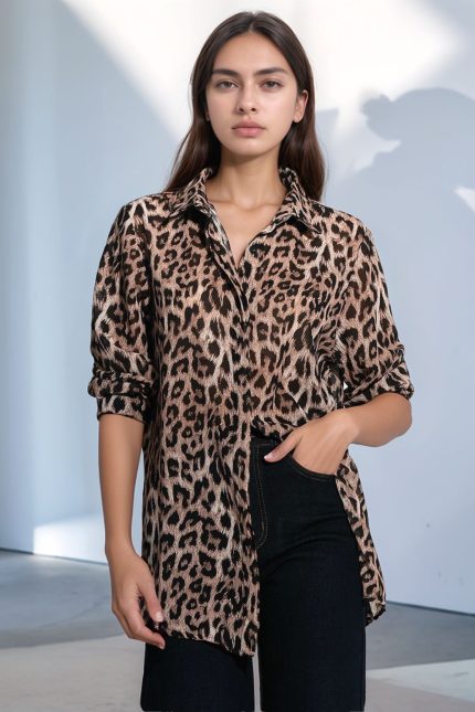 Amalia Πουκάμισο Εμπριμέ Sheer
