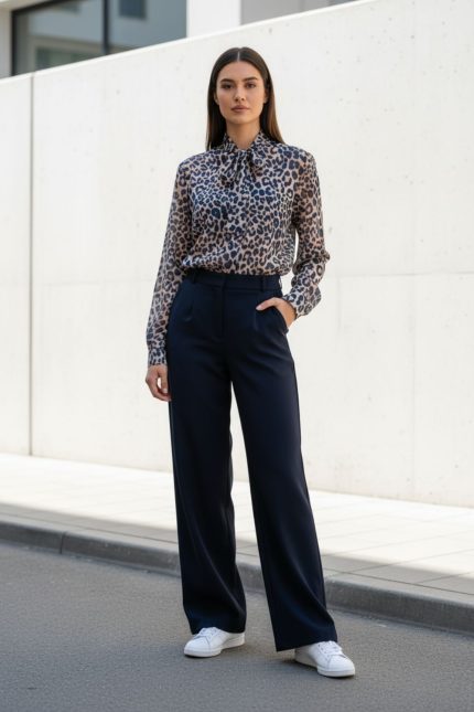 Glow Πουκάμισο με Δέσιμο Animal Print