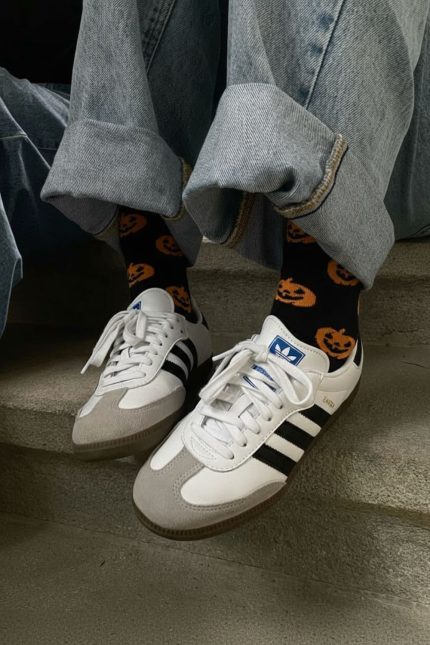 Halloween Socks – Βαμβακερές κάλτσες με σχέδιο Halloween. One Size (36-42 EU), άνετες, ανθεκτικές και breathable. Ιδανικές για cozy seasonal outfits.