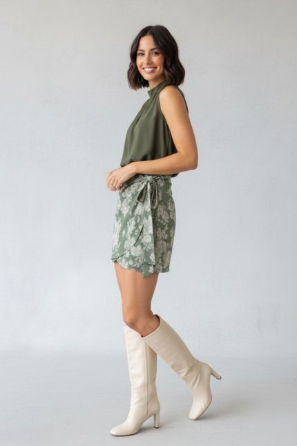 Αμάνικη Μπλούζα Neckhalter in Khaki