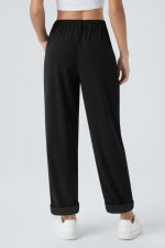 Κοτλέ Παντελόνι Carrot Fit in black