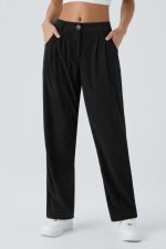 Κοτλέ Παντελόνι Carrot Fit in black