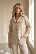 Oversized  Κοτλέ Shirt