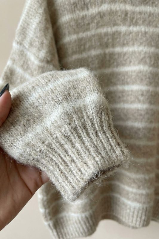 Rosie Fluffy Sweater in sand