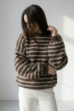 Rosie Fluffy Sweater in Brown