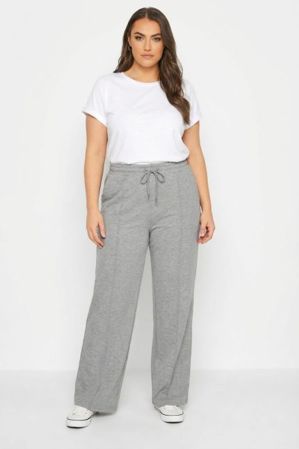 Viscose Soft Wide Pants in Grey