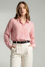 Πουκάμισο Εμπριμέ Sheer in Pink
