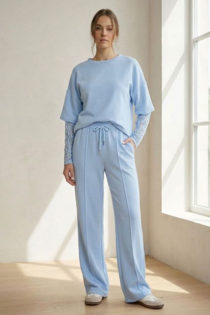 Viscose Soft Φόρμα in Baby Blue