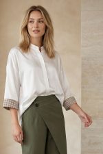 Παντελόνι με Εφέ Κρουαζέ in Khaki