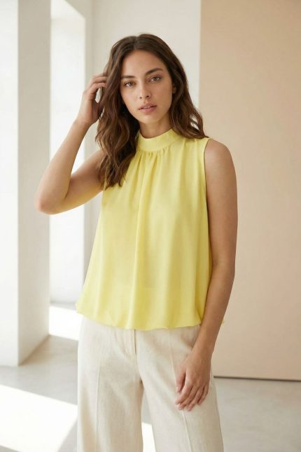 Neckhalter Balloon Top Αμάνικο