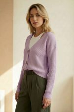 KLM Cardigan in lilac