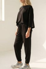 Set Viscose Loungewear in black