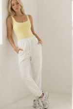 Square Neck Κορμάκι in Butter Yellow