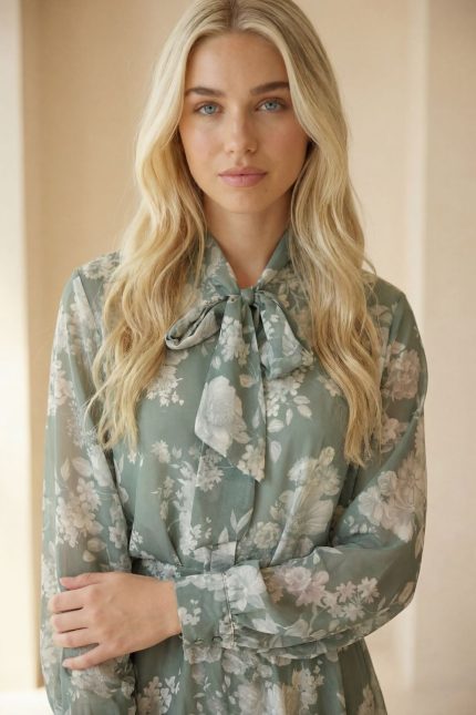 Floral Set Πουκάμισο & Φούστα in Sage Κωδικός: 2096 Το Floral set σε απόχρωση sage αποτελεί μία ρομαντική και κομψή επιλογή για ξεχωριστές αλλά και καθημερινές εμφανίσεις. Το ανάλαφρο crepe sheer ύφασμα με floral print χαρίζει αέρινη κίνηση, ενώ η επένδυση βισκόζης στη φούστα εξασφαλίζει άνεση χωρίς διαφάνεια. Το πουκάμισο διαθέτει χαλαρή γραμμή και μπορεί να φορεθεί δεμένο στο λαιμό για πιο ρομαντικό ύφος ή ανοιχτό για πιο minimal αποτέλεσμα. Η φούστα με ελαστική μέση αγκαλιάζει απαλά το σώμα και προσφέρει άνετη εφαρμογή. Ένα σετ που φοριέται μαζί για ολοκληρωμένο statement look ή και ξεχωριστά για περισσότερους συνδυασμούς. Styling Tip Φόρεσέ το με ankle boots για chic φθινοπωρινό look ή με nude πέδιλα για πιο ανοιξιάτικη αισθητική. Μπορείς να συνδυάσεις το πουκάμισο και με tailored παντελόνι, ενώ η φούστα ταιριάζει ιδανικά με basic top ή fitted bodysuit για πιο minimal αποτέλεσμα