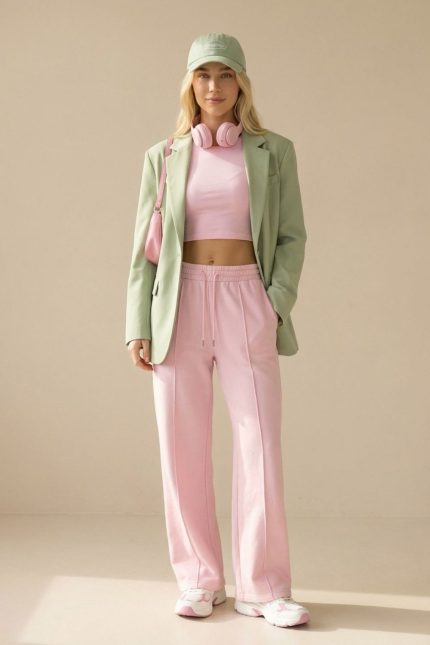 Viscose Soft Wide Pants in pink Κωδ.: 181 Η Viscose Soft Wide Pants είναι η ιδανική επιλογή για άνετες αλλά προσεγμένες καθημερινές εμφανίσεις. Η wide leg γραμμή χαρίζει ελευθερία κινήσεων και κομψή ροή στο περπάτημα, ενώ το viscose soft-touch ύφασμα προσφέρει δροσερή και απαλή αίσθηση στο σώμα. Η ελαστική μέση με κορδόνι εξασφαλίζει άνετη και προσαρμοζόμενη εφαρμογή, καθιστώντας το παντελόνι ιδανικό για καθημερινή χρήση, ταξίδια και all-day looks. Το φωτεινό κίτρινο χρώμα δίνει φρέσκια νότα σε κάθε σύνολο και συνδυάζεται εύκολα με basic αλλά και πιο chic κομμάτια. Άνετο, ελαφρύ και πρακτικό, αποτελεί βασικό κομμάτι καλοκαιρινής και μεταβατικής γκαρνταρόμπας. Styling Tip Συνδύασέ το με λευκό tank top ή satin πουκάμισο για καθαρό καλοκαιρινό look, ενώ με sneakers ή flat sandals δημιουργείς άνετο everyday outfit. Για πιο chic αποτέλεσμα, πρόσθεσε cropped cardigan ή ελαφρύ σακάκι και minimal αξεσουάρ.