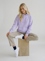 Unisex Oversized Hoodie Fluffy λιλά