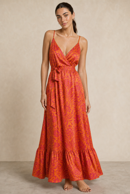 Gini Κρουαζέ Φόρεμα art silk in coral Κωδικός: 1099coral  Χαρακτηριστικά Προϊόντος • Ύφασμα: 100% Art Silk in coral • Υφή: Σατινέ, αέρινη και δροσερή • Γραμμή: Χαλαρή εφαρμογή • Σχέδιο: Κρουαζέ • Τελείωμα: Ασύμμετρο • Ραντάκια: Αυξομειώνονται • Πλάτη: Σφηκοφωλιά με λάστιχο για άνεση και καλύτερη εφαρμογή • Ιδιότητα: Non iron 📏 Διαστάσεις Φορέματος • Στήθος: έως 96 cm • Μέση: έως 98 cm • Περιφέρεια: έως 145 cm Οδηγίες Φροντίδας • Πλύσιμο στο χέρι ή στους 30°C • Όχι στύψιμο • Δεν χρειάζεται σιδέρωμα