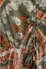 Anvi ART SILK Maxi Φόρεμα in Khaki