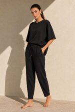 Set Viscose Loungewear in Black