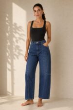 Nasia Barrel Jeans κωδ:169926 Χαρακτηριστικά Προϊόντος • ψηλόμεση εφαρμογή • Μοντέρνα barrel γραμμή • Μαλακό βαμβακερό denim • Ελαστική σύνθεση για μεγαλύτερη άνεση • Κάθετες διακοσμητικές ραφές μπροστά • Κλασικές πλαϊνές τσέπες • Πίσω τσέπες • Κλείσιμο με κουμπί και φερμουάρ • Άνετη εφαρμογή στο πόδι • Μεγέθη XS – S – M – L – XL Διαστάσεις ΜΕΓΕΘΟΣ ΜΕΣΗ ΠΕΡΙΦΕΡΕΙΑ XS 64–68 cm 88–92 cm S 68–72 cm 92–96 cm M 72–76 cm 96–100 cm L 76–82 cm 100–106 cm XL 82–88 cm 106–112 cm Σύνθεση • Cotton blend denim • Ελαστικό ύφασμα • Μαλακή και άνετη αίσθηση Φροντίδα • Πλύσιμο έως 30°C • Στύψιμο έως 600 στροφές • Πλύσιμο και άπλωμα από την ανάποδη • Αποφύγετε το στέγνωμα σε απευθείας ηλιακή ακτινοβολία • Το πρώτο πλύσιμο να γίνεται ξεχωριστά, λόγω της βαφής του denim • Συνιστάται πλύσιμο με παρόμοια σκούρα χρώματα