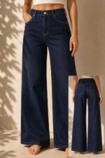 Ioanna Flare Jeans  Kωδ:17996 Χαρακτηριστικά Προϊόντος • High waisted – ψηλόμεση εφαρμογή • Flare / wide leg γραμμή • 78% βαμβάκι • Super soft & ελαστικό denim • Λεπτό και μαλακό jean ύφασμα • Άνετη εφαρμογή και ελευθερία κινήσεων • Βαθύ μπλε denim χρώμα • Contrast γαζιά • Πλαϊνές και πίσω τσέπες • Κλείσιμο με κουμπί και φερμουάρ • Μεγέθη XS – S – M – L – XL Διαστάσεις ΜΕΓΕΘΟΣ ΜΕΣΗ ΠΕΡΙΦΕΡΕΙΑ XS 62–66 cm 86–90 cm S 66–70 cm 90–94 cm M 70–74 cm 94–98 cm L 74–80 cm 98–104 cm XL 80–86 cm 104–110 cm Σύνθεση • 78% Cotton • Ελαστική σύνθεση • Λεπτό, εξαιρετικά μαλακό denim Φροντίδα • Πλύσιμο έως 30°C • Στύψιμο έως 600 στροφές • Πλύσιμο και άπλωμα από την ανάποδη • Όχι απευθείας έκθεση στον ήλιο κατά το στέγνωμα • Το πρώτο πλύσιμο να γίνεται ξεχωριστά • Στη συνέχεια συνιστάται πλύσιμο με παρόμοια σκούρα χρώματα