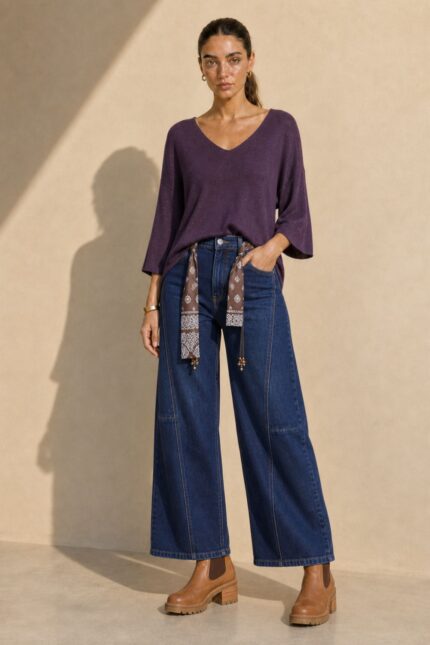 Katia Knitted Top in Purple Κωδικός: 7030 Χαρακτηριστικά Προϊόντος • One Size – καλύπτει έως X-Large • Ύφασμα modal extra fluffy • Υποαλλεργικό και skin-friendly modal mix • Μανίκια 3/4 μήκος • Γραμμή κανονική προς χαλαρή • Απαλή και ελαφριά υφή • Άνετη εφαρμογή για καθημερινό στυλ .Οδηγίες Φροντίδας • Πλύσιμο στους 30°C με κρύο νερό • Χωρίς στύψιμο • Στέγνωμα σε επίπεδη επιφάνεια