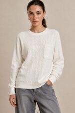 Super Soft Viscose Sweater Κωδ:1310 Χαρακτηριστικά Προϊόντος Σύνθεση: Πλεκτό με βισκόζη Υφή: Super soft, εξαιρετικά απαλή στην αφή Ανάγλυφη cable knit πλέξη Στρογγυλή λαιμόκοψη Κανονική προς άνετη γραμμή Διακριτική μπροστινή τσέπη Ribbed τελειώματα σε λαιμόκοψη, μανίκια και μέση Μαλακή αίσθηση χωρίς να τσιμπάει Οδηγίες Φροντίδας Πλύσιμο έως 30°C, σε πρόγραμμα για ευαίσθητα Χωρίς στύψιμο Συνιστάται προστατευτική θήκη πλυντηρίου Στέγνωμα οριζόντια πάνω στην απλώστρα, για τη διατήρηση της φόρμας του πλεκτού Όχι στεγνωτήριο Αποφύγετε την άμεση επαφή με καλοριφέρ ή άλλες πηγές θερμότητας