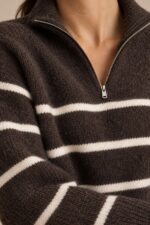Julia Knitted Jumper in Brown